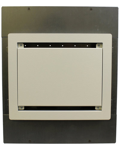 FSR, Inc PWB-450-WHT Large Format Wall Box with (4) AC Outlets, (3) 1-Gang Plates, and (1) IPS PWB450WHT