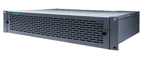 AJA Video Systems Inc FR2D Rackmount Frame for R-Series, 2RU, 10-Slot, 100W, Forced Air Cooling, Dual Power Supplies FR2D