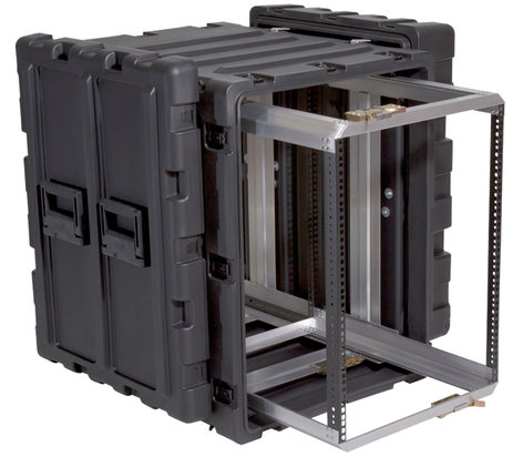 SKB 3RR-14U24-25B 14RU Removable Cage Molded Shockmount Rack Case
