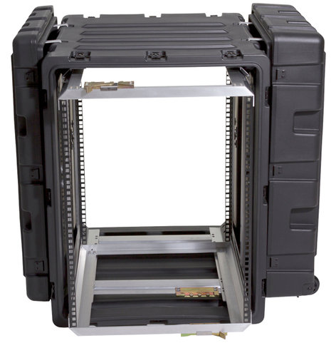 SKB 3RR-14U24-25B 14RU Removable Cage Molded Shockmount Rack Case