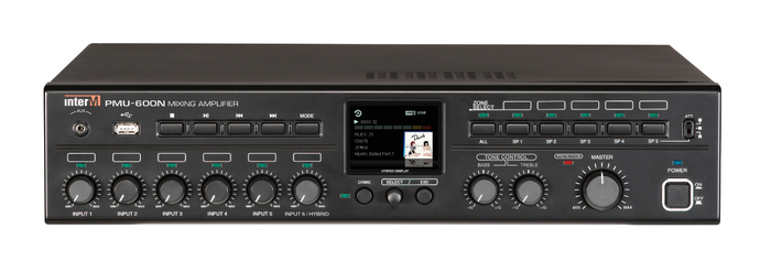 Inter-M Americas Inc PMU-600N 600W Digital Media Mixing Amp PMU-600N