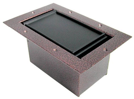 Ace Backstage Co. Half Stage Pocket with Carpet Lid, Antique Coppervein Finish 123CL-CV