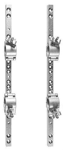 The Light Source Plasma Universal Mount Set-2 Two Mounting Bars with Four Mega-Couplers, Silver UPM-2