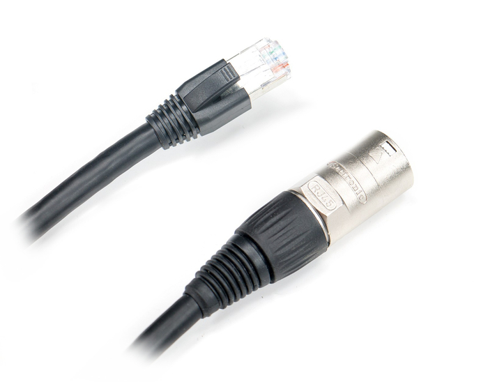 Elite Core PROCAT5E-S-RE-100 100' Ultra Flexible Shielded Tactical CAT5e Cable With Ethercon To RJ45 Connectors