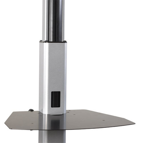Chief Manufacturing PAC710 Cart and Stand Accessory Shelf, Height-Adjustable, Black PAC710