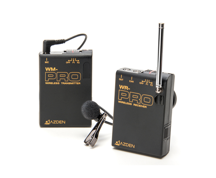 Azden WLX-PRO+i i-Coustics® Wireless Lavalier Microphone System for DSLR Cameras, Camcorders, Smartphones & Tablets WLX-PRO+I