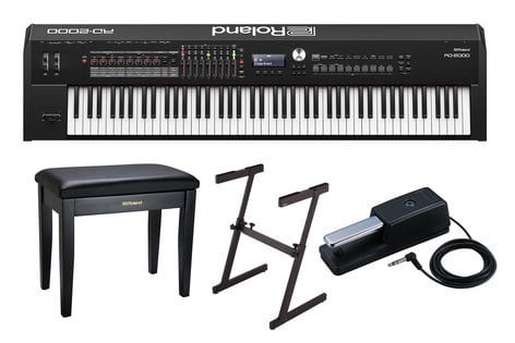Roland RD-2000 Stage Bundle Stage Piano with Pedal, Stand, Deluxe Bench and Dust Cover RD-2000FC