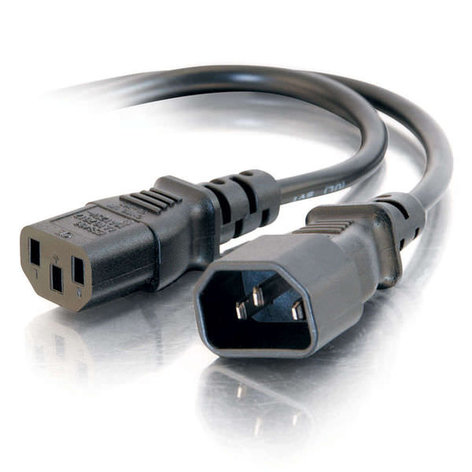 Cables To Go 29933 5 ft IEC Male to IEC Female Cable 29933