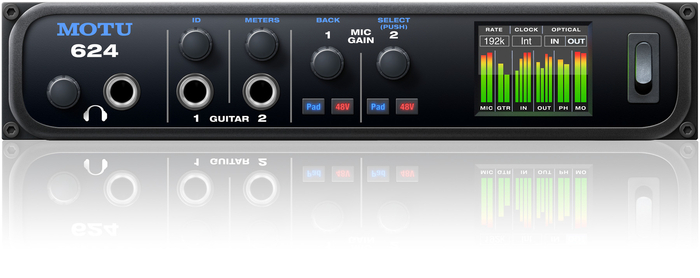 MOTU 624 16x16 Thunderbolt, USB 3.0, AVB Ethernet Audio Interface With DSP