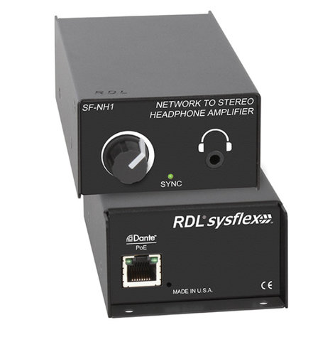 Radio Design Labs SF-NH1 Network to Stereo Headphone Amplifier, with Dante SF-NH1