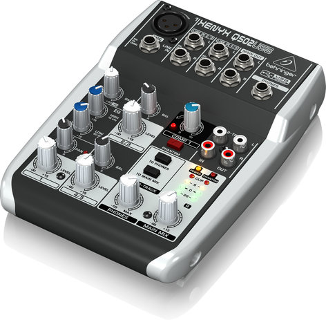 Behringer Q502USB 5-Ch 2-Bus USB Mixer Q502USB