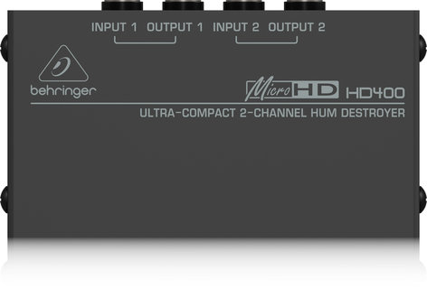 Behringer HD400-HUM-DESTROYER 2 Channel Hum Eliminator HD400-HUM-DESTROYER