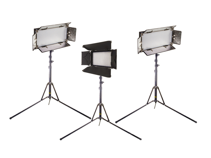 ikan Corporation IBK25013-v3 Interview Bi-Color Kit with 2 x IB508-v2 and 1 x iLED312-v2 LED Fixtures IBK25013-V3