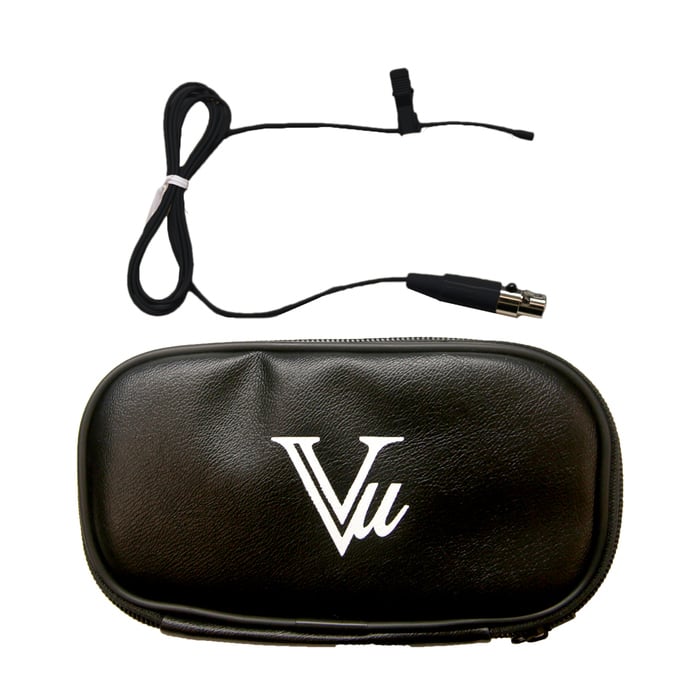 Vu LM3000-TA4F-BK Lapel Microphone with a TA4F 3.5mm Connector, Black LM3000-TA4F-BK