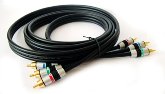 Kramer C-3RVM/3RVM-10 3 RCA Component (Male-Male) Coax Cable (10')