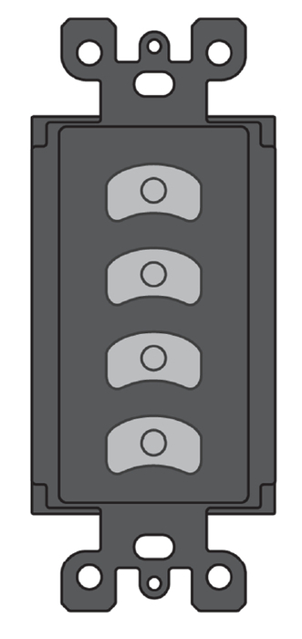 Pathway Connectivity 700-5412 Vignette PoE Four Button Master Insert P700-5412