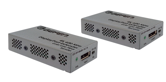 Gefen Inc EXT-DP-4K600-1SC 4K 600MHz DisplayPort Extender Kit over Multimode Fiber EXT-DP-4K600-1SC