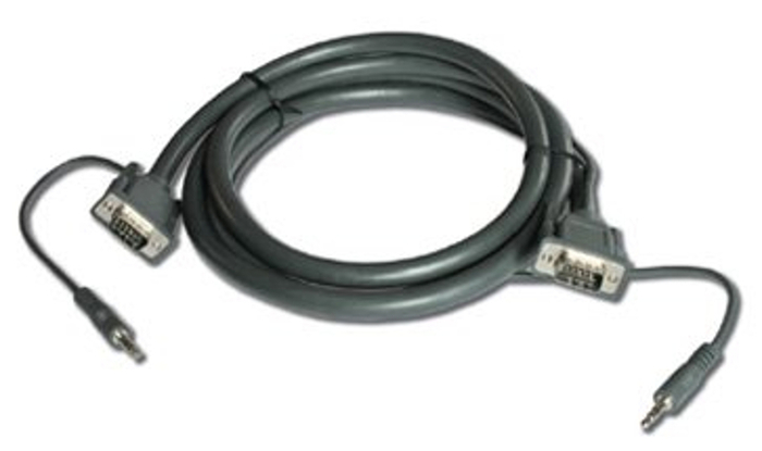 Kramer C-GMA/GMA-35 Molded 15-pin HD Plus Audio (Male-Male) Cable (35')