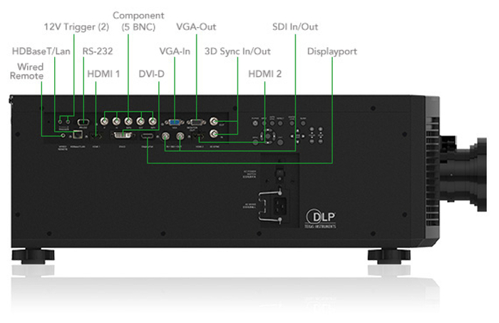 Vivitek DU9800Z 18000 Lumens WUXGA Laser Projector, No Lens