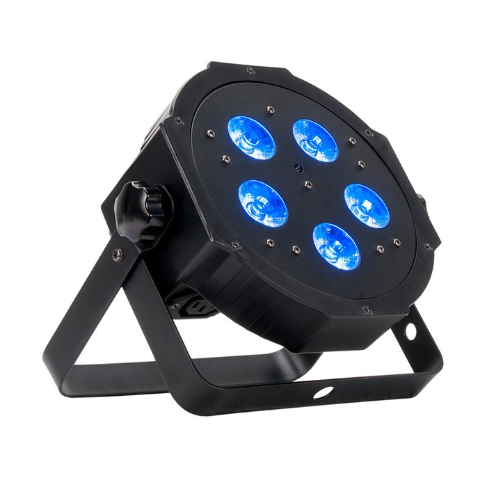 ADJ MEGA-HEX-PAR Slim LED Par, 5x6w 6-in-1 LED's (RGBAW+UV) with Remote MEGA-HEX-PAR