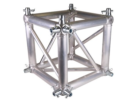 Global Truss Universal Junction Block 15 3/4" Width Universal Corner Junction Block in Black ST-UJB-F44P-BLK