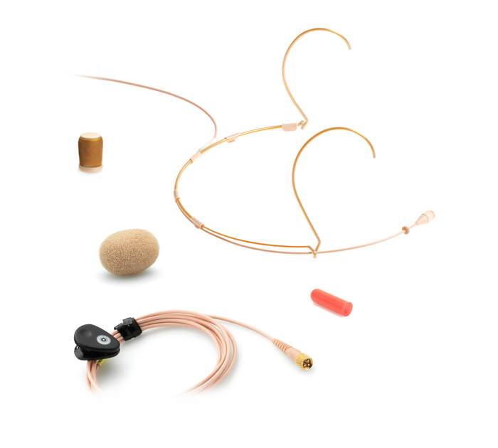 DPA Microphones 4088-DC-A-F00-LH d:fine™ CORE 4088 Directional Headset Mic, Beige, with MicroDot Connector 4088-DC-A-F00-LH