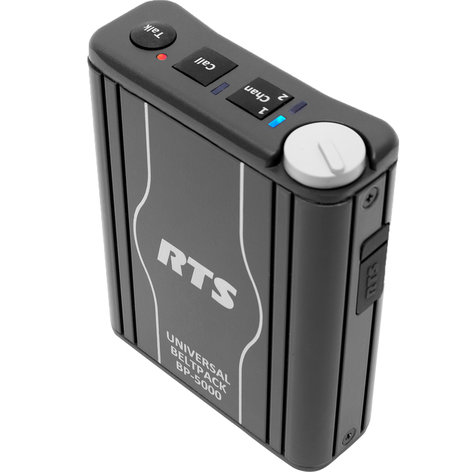 RTS BP5000A4F 2-Channel Beltpack with 4 Pin Headset Connector BP5000A4F