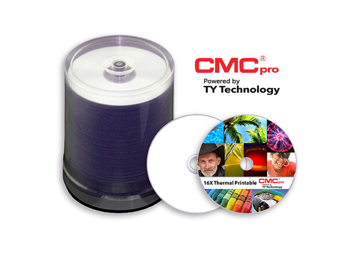 JVC TDMR-TWY-SB16 CMC Pro DVD-R, 4.7GB, 16X, White Thermal (Prism Only), 100-Disc Cakebox TDMR-TWY-SB16