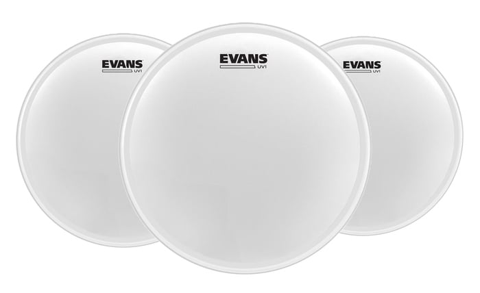 Evans ETP-UV1-R UV1 Coated Tom Pack-Rock, 10", 12", 16"