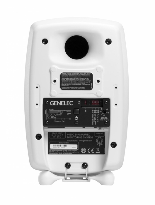 Genelec 8030CW Classic Series Active Studio Monitor With 5" Woofer, White Finish