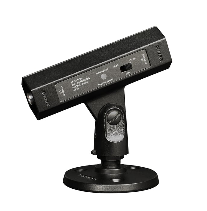 Shure UA834WB In-Line Antenna Amplifier For Remote Mounting, 470-902 MHz UA834WB