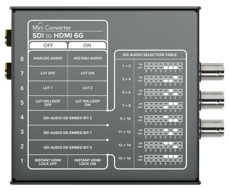 Blackmagic Design Mini Converter SDI to HDMI 6G 4K SDI To HDMI Compact Converter