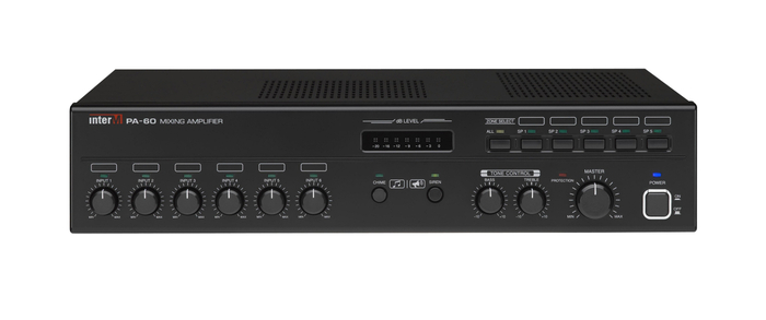 Inter-M Americas Inc PA-60 60 Watt Commercial Mixing Amplifier Mixer Amplifier PA-60