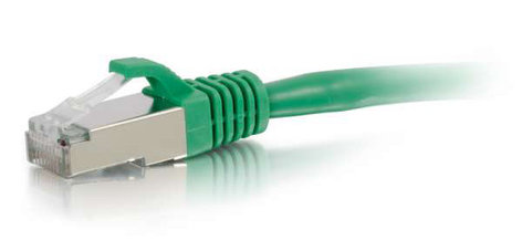 Cables To Go 00825 Cat6 Snagless Shielded (STP) 1 Ft Ethernet Network Patch Cable, Green