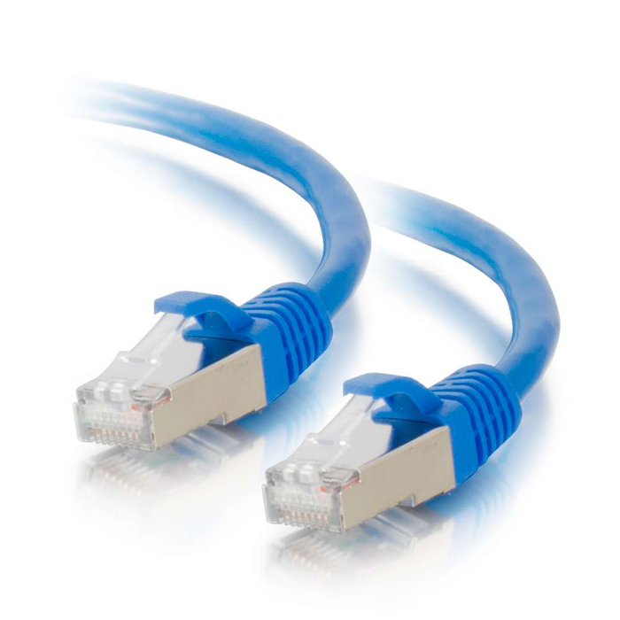 Cables To Go 00791 Cat6 Snagless Shielded (STP) 1 Ft Ethernet Network Patch Cable, Blue