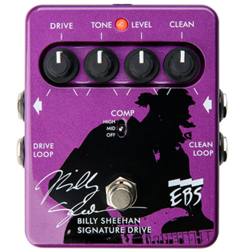 EBS Billy Sheehan Signature Drive Bass Overdrive Pedal with Onboard Compressor EBS-BS