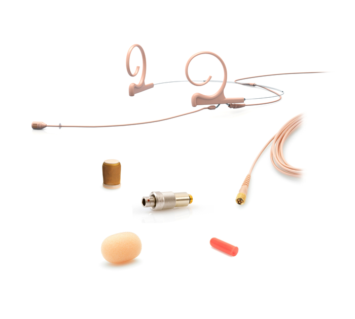 DPA 4288-DC-F-F03-LH 4288 Cardioid Flex Headset Mic With 120mm Boom And LEMO3 Connector, Beige