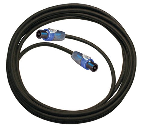 RapcoHorizon Music H12-30-N4-N4 12 AWG H Speaker Cable in Black, 30 ft, 2 Neutrik NL4 H12-30-N4-N4