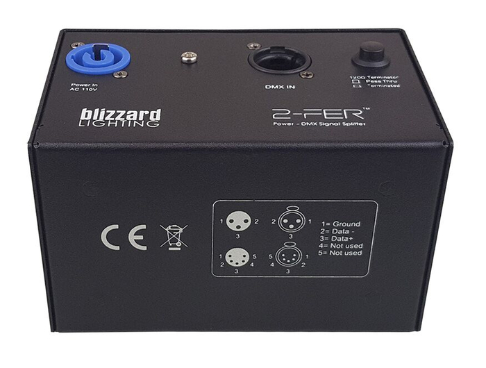 Blizzard 2-Fer 3Pin 2-Way Powercon And 2-Way 3-pin DMX Splitter