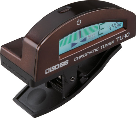 Boss TU-10 Clip-On Chromatic Tuner in Brown TU10-BROWN