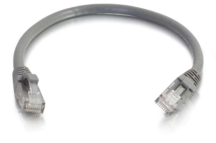 Cables To Go 03965 Cat6a Snagless Unshielded (UTP) Patch Cable Grey Ethernet Network Patch Cable, 2 Ft