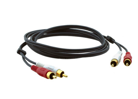 Kramer C-2RAM/2RAM-2 2 RCA Audio (Male-Male) Cable (2')