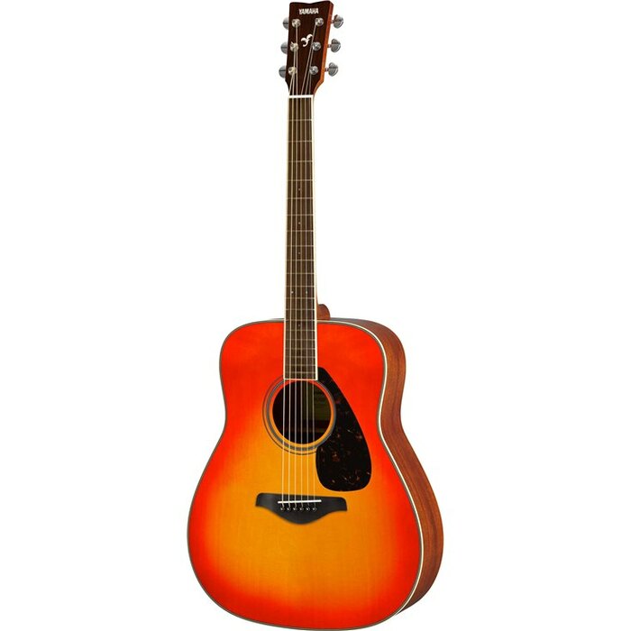 Yamaha FG820 Dreadnought Acoustic Guitar, Solid Spruce Top And Mahogany Back And Sides