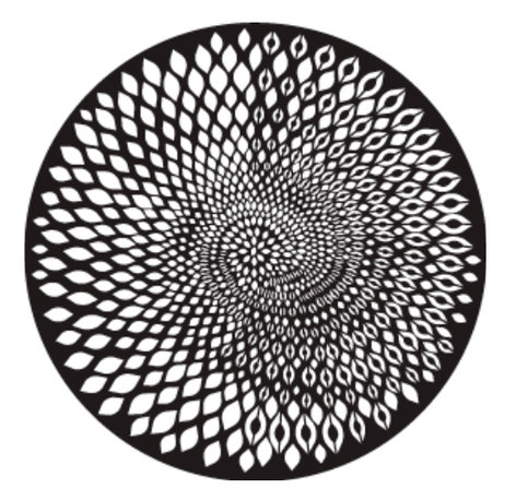 Rosco Laboratories 78766 Crawford Leaf Steel Gobo 78766