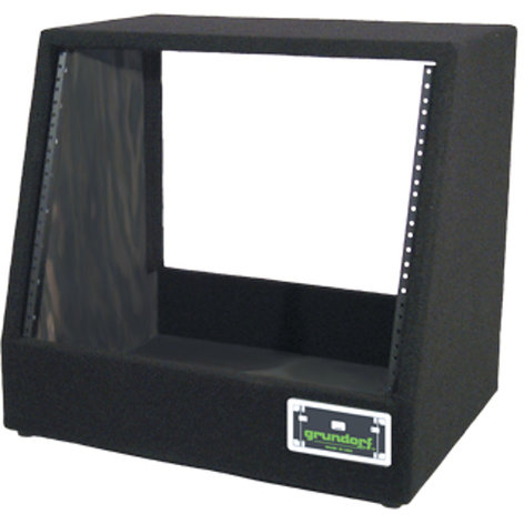 Grundorf Corp SL-08 8-Space Carpet-Style Slant Rack (Black) SL-08