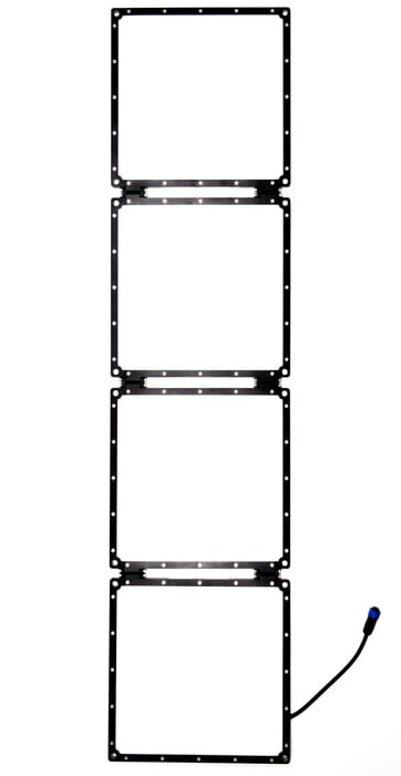 Aladdin BI-FOLD4 V-Mount Kit 200W Bi-Color Soft LED Light Kit with Dimmer and Gold Mount Battery Plate AMS-FD200BIKIT-VM