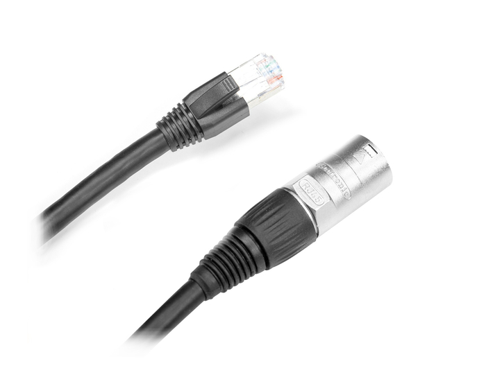 Elite Core SUPERCAT6-S-RE-25 25' Ultra Rugged Shielded Tactical CAT6 Cable With Ethercon To RJ45 Connectors