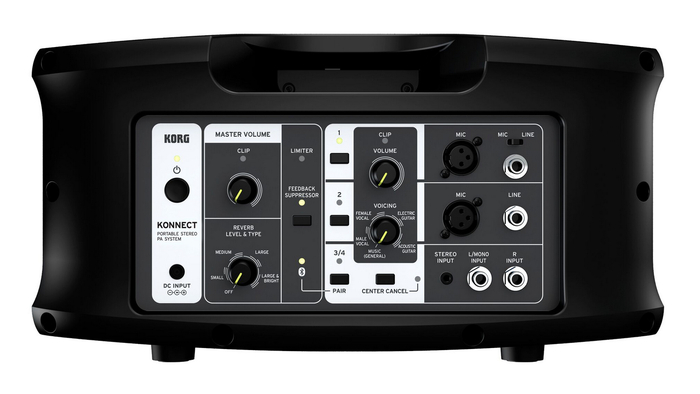 Korg KONNECT 180W 4-Channel Portable Bluetooth Stereo PA System