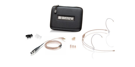Countryman H6OW5LAD H6 Omni Headset Mic with XLR Connector in Lt. Beige, for Audix H6OW5L-AD