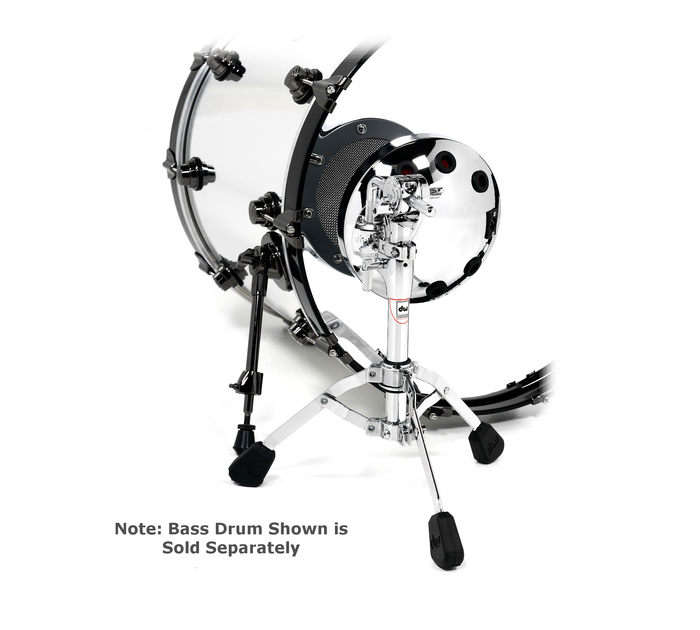 DW DSMM7000L Moon Mic™ - Silver Acoustic Drum Resonating Head Microphone With Stand